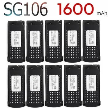 

Original For SG106 1600mAh 3.7V Lipo Battery for RC Drone Quadcopter Spare Parts 3.7v Rechargeable Battery SG-106 1pcs to 10pcs