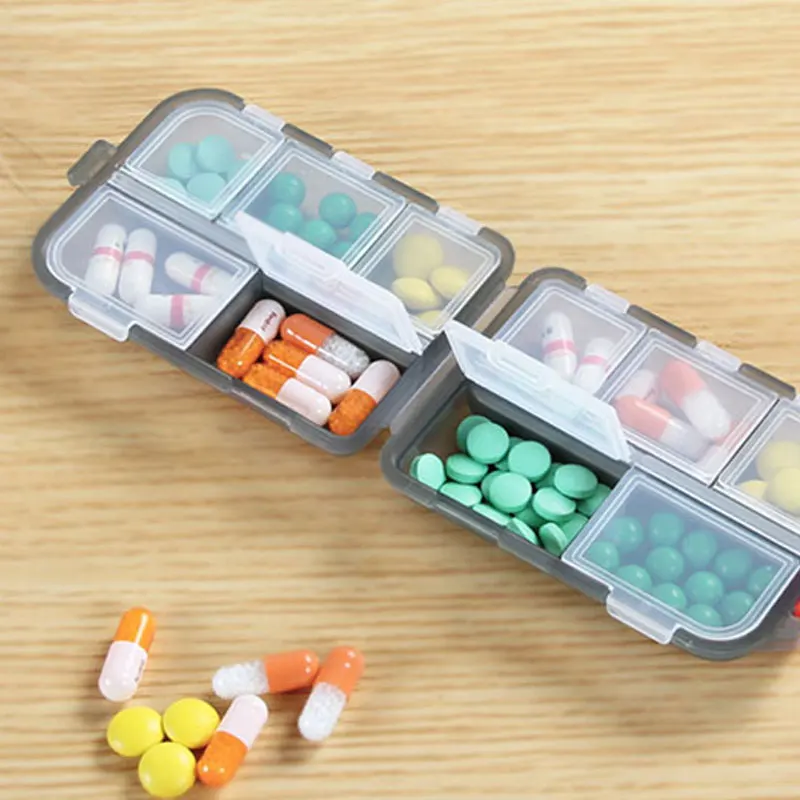 Drug Divider Portable Travel Pill Box 10 Dispenser Bottle AliExpress