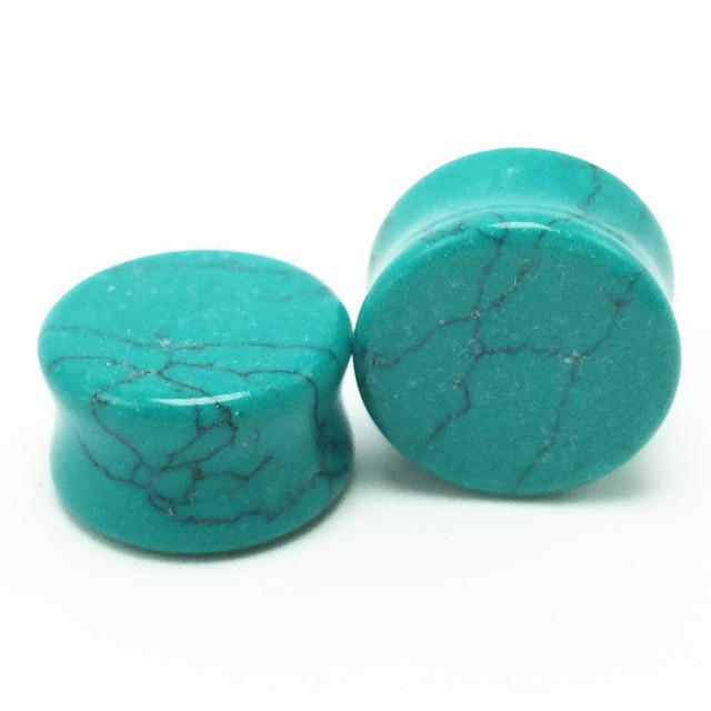 5-22mm Heart Natrue Stone Ear Plugs Gauge Earring Flesh Tunnel Pink Stone Ear Strecher Expander Piercing Oreja Dilataciones