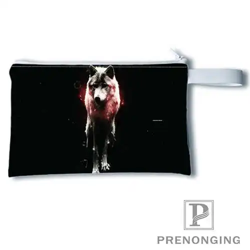 

Custom WOLF (1) Printing Coin Purse Change Purse Zipper Zero Wallet Phone Key Bags Fashion Small Female Purse#19-01-22-3-156