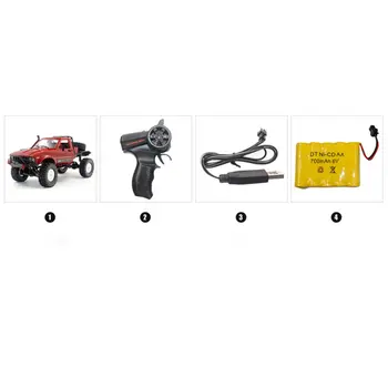 

B-14 1/16 2.4GHz RC Crawler Off-road Military Truck Car with Headlight RTR Automatic Vehicle Toys Car for Children Gifts HOT!