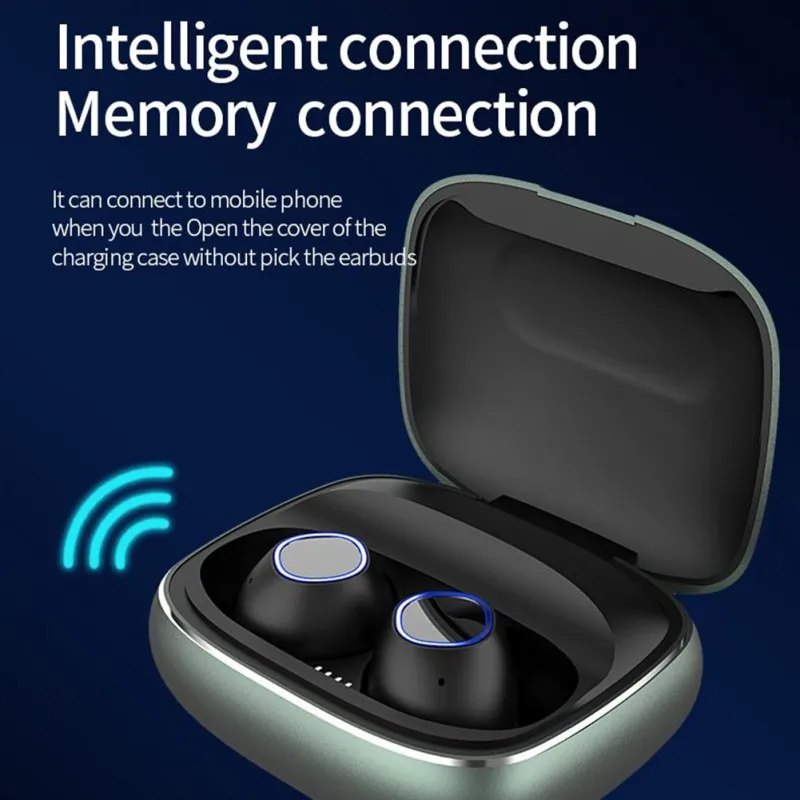 New In-ear Earphone For Bluetooth 5.0 Smart Noise-Cancellation Sports Earphone Headset Accessories