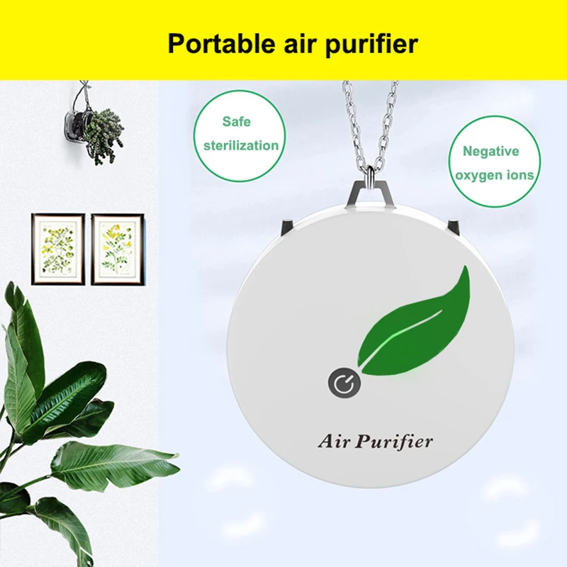 6 Million Negative Ion Air Purifier Necklace Mini Wearable Anion Ionizer Generator With Oxygen Bar | Автомобили и мотоциклы