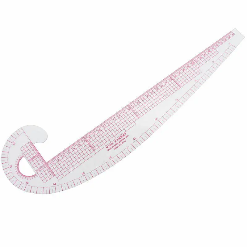 

3 In 1 Styling Design Plastic Ruler French Curve Hip Straight Ruler Ruler TOP