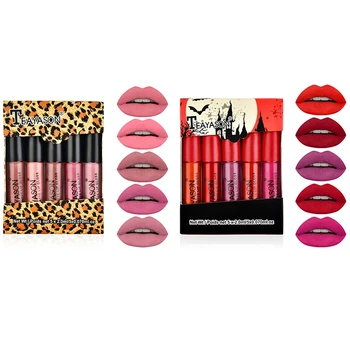 

TEAYASON Liquid Matte Lipstick Beauty Makeup Tint Long Lasting Sexy Velvet Lip Gloss Pigment Nude Lip Kit Make up