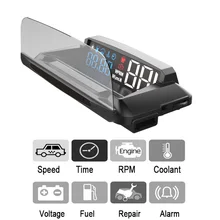 GPS HUD Mirror G3 para coche, pantalla frontal, proyector de velocidad del parabrisas, velocímetro Digital, ordenador a bordo, temperatura de kilometraje de combustible