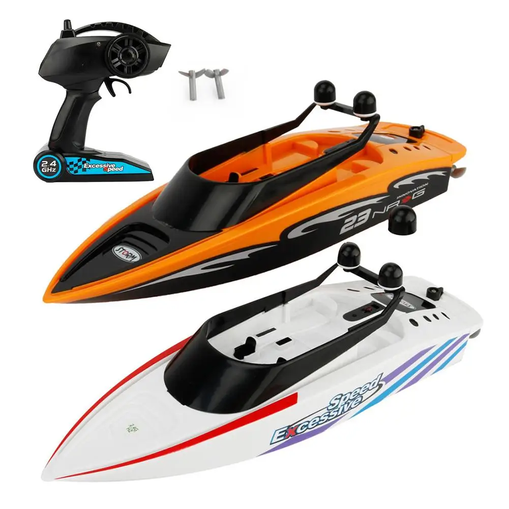Высокая Скорость RC лодка 2,4 ГГц 4 канала 30 км/ч радио дистанционное управление RC гоночная лодка электрические игрушки RC игрушки для детей лучшие подарки