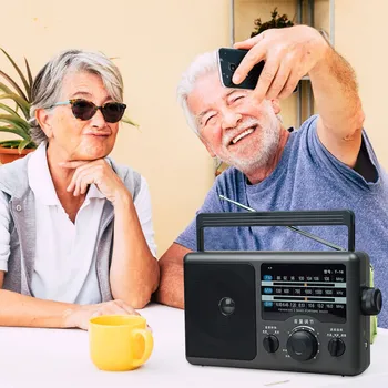 

Mini Portable Radio Fm Rechargeable Handheld Digital Fm Speaker Usb Tf Mp3 Player Speaker Fm Radio For Parents And Elders #40