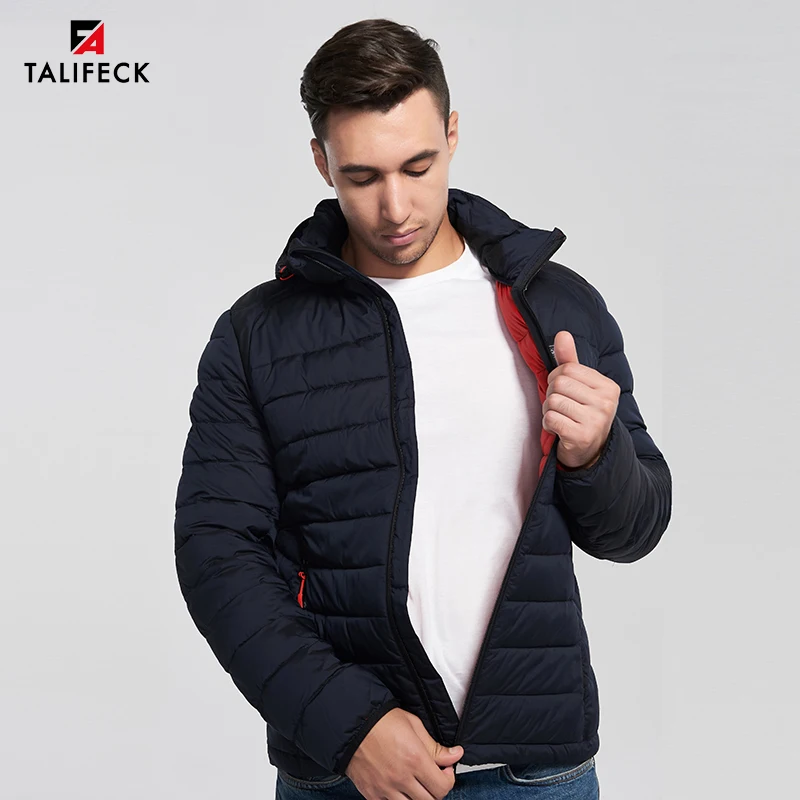 New Men Winter Jacket Casual Padded Jacket Winter Coat Solid Cotton Jacket Detachable Hood High Quality Brand Man Jackets