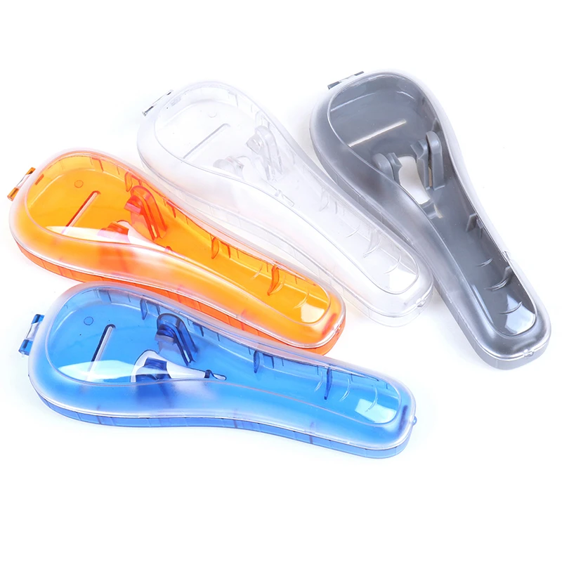 1 Pcs Portable Men's Razor Blades Holder Box Portable Blue Travel ...