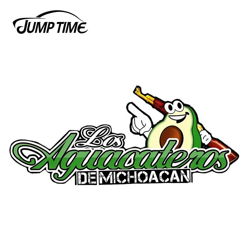 

JumpTime 13cm x 5.6cm For Los Aguacateros De Michoacan Vinyl Sticker Decal Funny Car Stickers Window Bumper Decoration