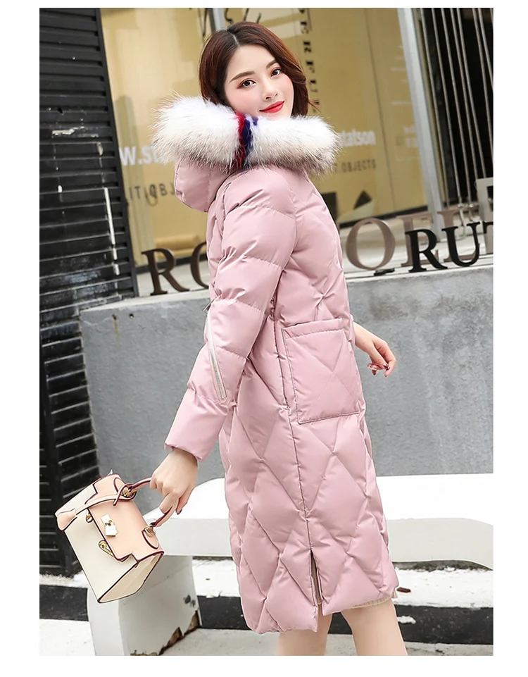 Cotton Coat Women's Mid-length Winter New Style Korean-style INS down Coat Dongdaemun down Feather Cotton-padded Clothes Co