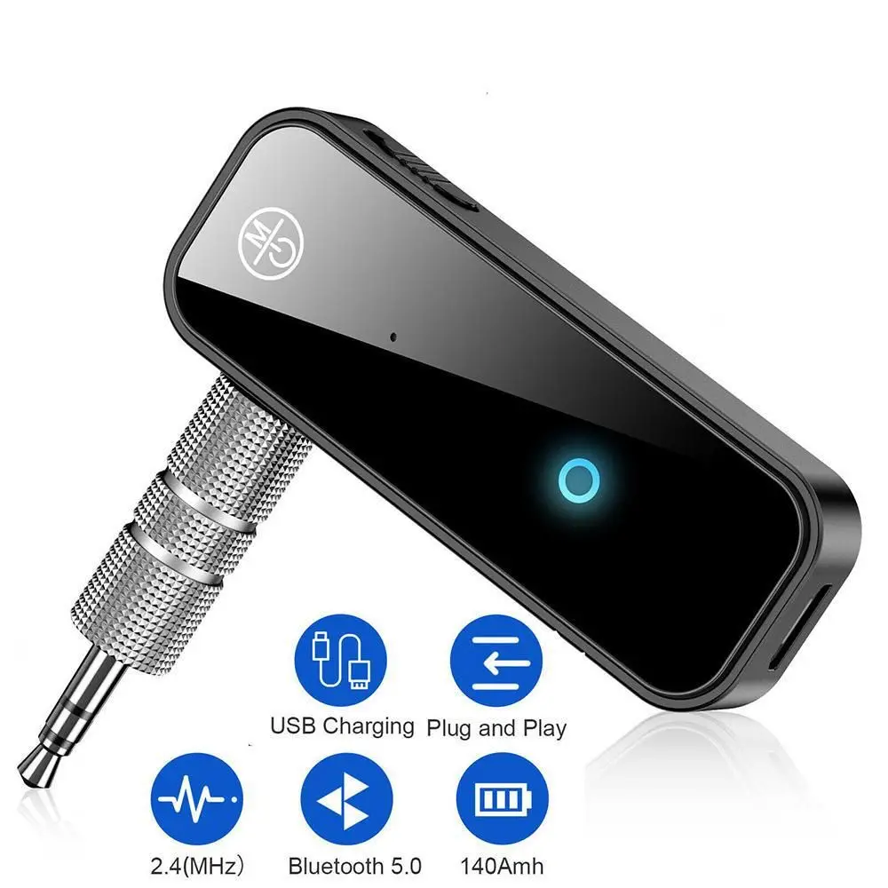 2 в 1 беспроводной приемник Bluetooth 50 адаптер передатчика 35 мм разъем для