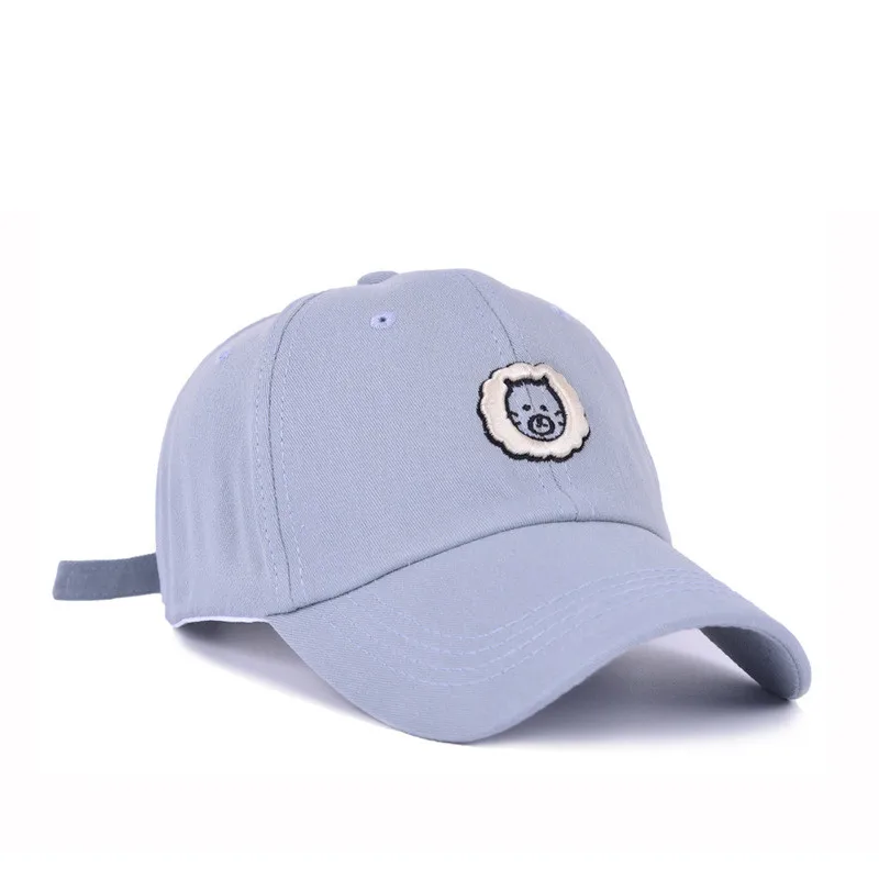 

2021 четыре сезона мультяшная вышивка льва хлопковая бейсболка кепка регулируемая бейсболка головные уборы для мужчин и женщин 218