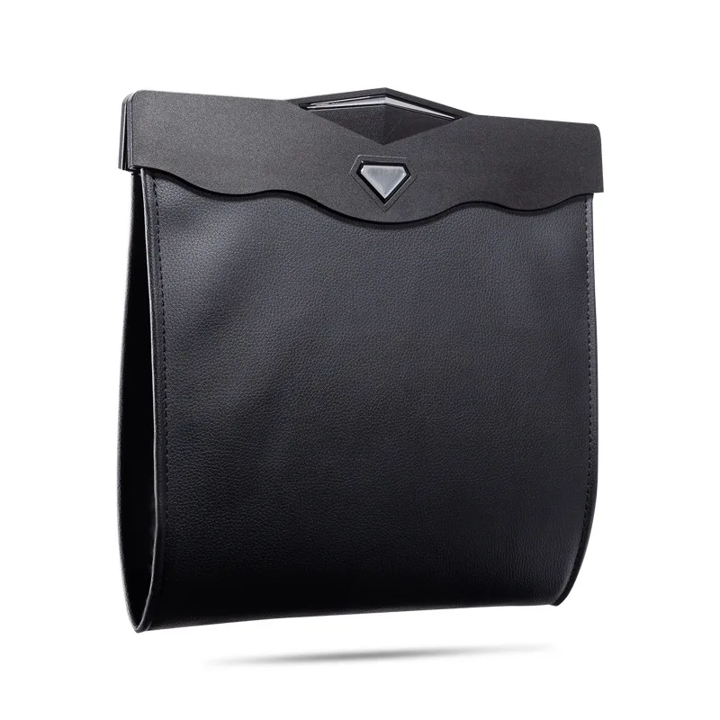 

Car Fold Trash Bag Comfortable Car Trash Can Portable Drive Bin Premium Hanging Wastebasket Seat Back Storage Bag with LED Light