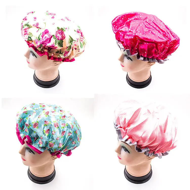 Шапочка для душа Кепка EVA Bonnet Femme женская ночная крышка для сна крышка для головы широкая эластичная лента