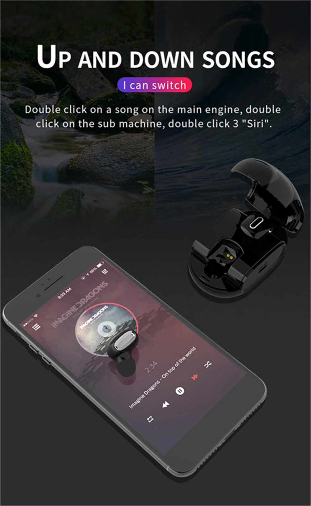 Беспроводные Bluetooth TWS наушники G2 Bluetooth 5,0 наушники с сенсорным управлением гарнитура для всех смартфонов