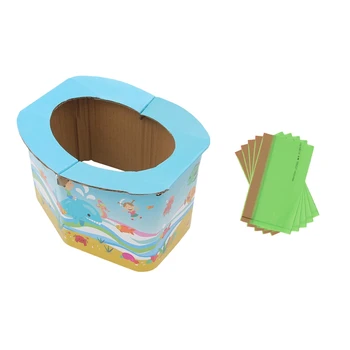 

Kids Portable Folding Potty Seat Boys Girls Baby Travel Toilet Training Infant Emergency Potties with Peplacement Bag
