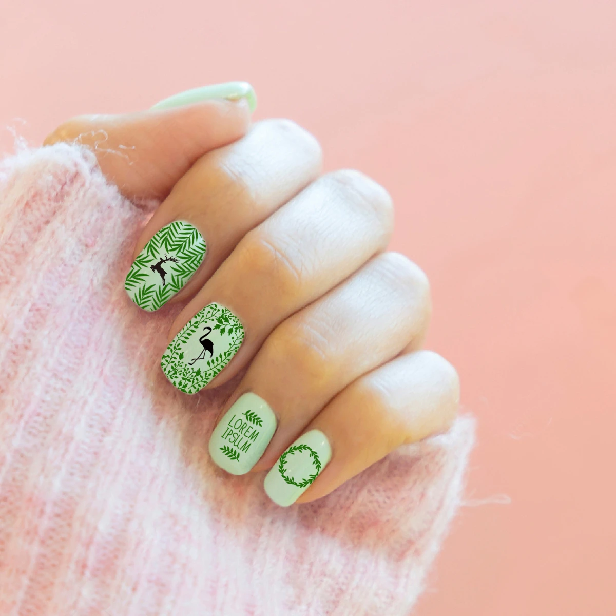 Beautybigbang дизайн ногтей штамповки пластины рамка для листьев Акула Бабочка Олень Единорог изображение ногтей аксессуары шаблон формы XL-084
