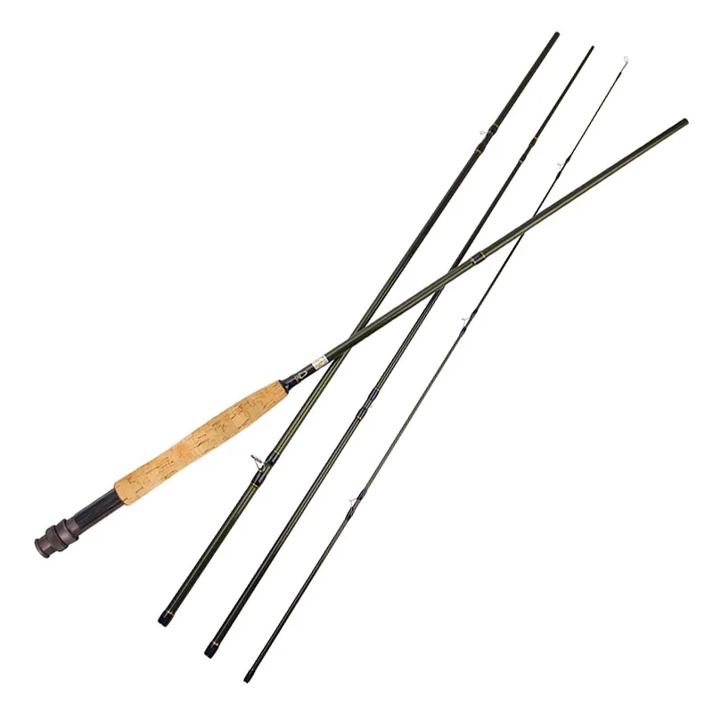 Flying rod fly wheel set 2.7m high carbon fiber fishing rod 4-section inserting rod fly line bait rod package combination stream
