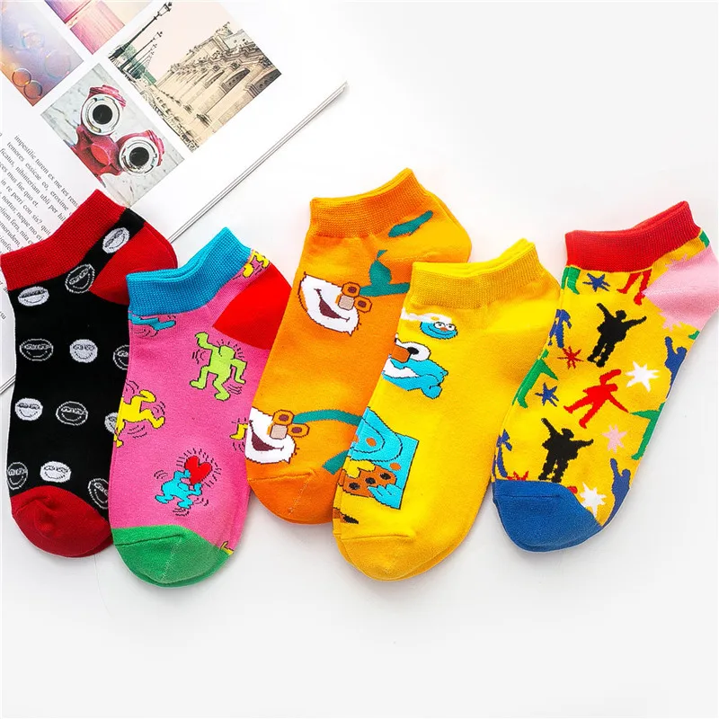 Kit 36 Pares Meias Vabean - Algodão Estampas Engraçadas