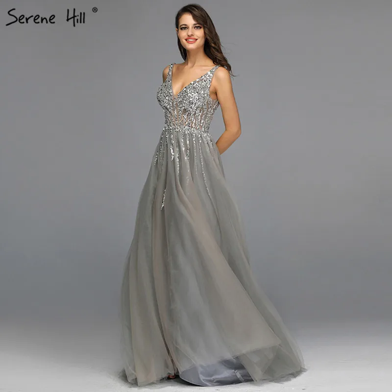 Серое без рукавов сексуальное ТРАПЕЦИЕВИДНОЕ платье для выпускного вечера, бисероплетение, бриллианты, фатиновые платья для выпускного вечера, дизайн