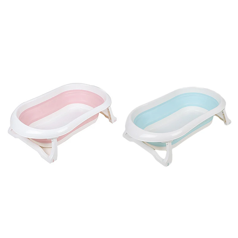 High Quality Folding Baby Bath Tub  Large Size Anti-Slip Bottom Non-Toxic Material Children Bathtub Bucket for Baby Bathing Use