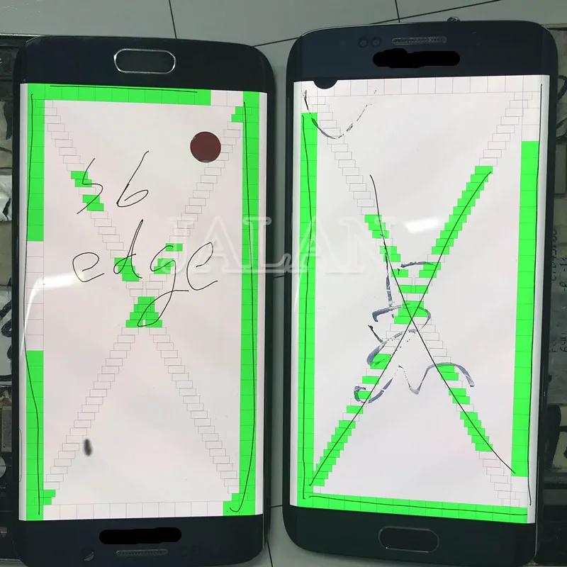 

LCD screen display with black dot for Phone S6 edge G925 lcd display touch glass work well repair