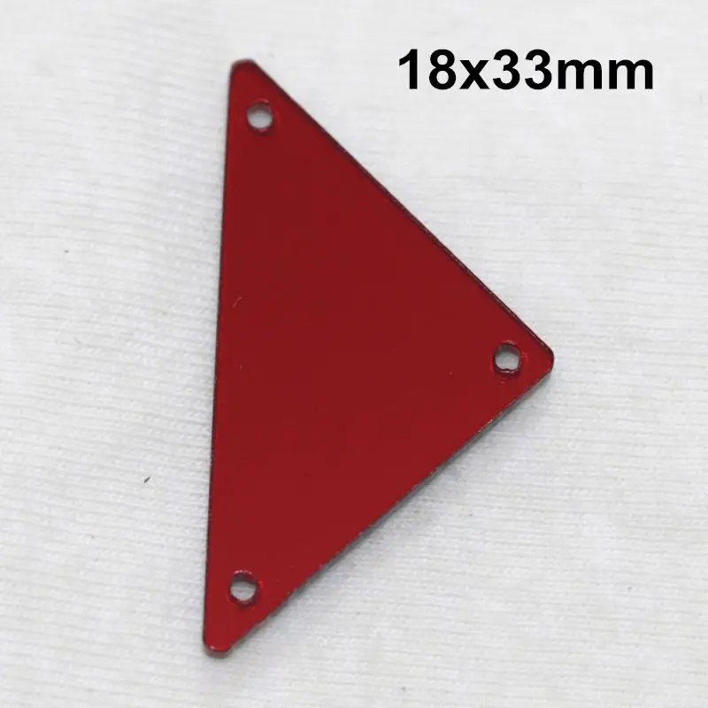A21-18x33 Siam acryl ic зеркало пришить Стразы DIY Flatback зеркало акрил пришивные стразы с отверстиями для шитья - Цвет: A21-18x33