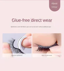 New Natural Self-Adhesive Eyelashes Reusable Glue-Free Multiple Options One-Pair Package Self-Adhesive Makeup Eye Lashes