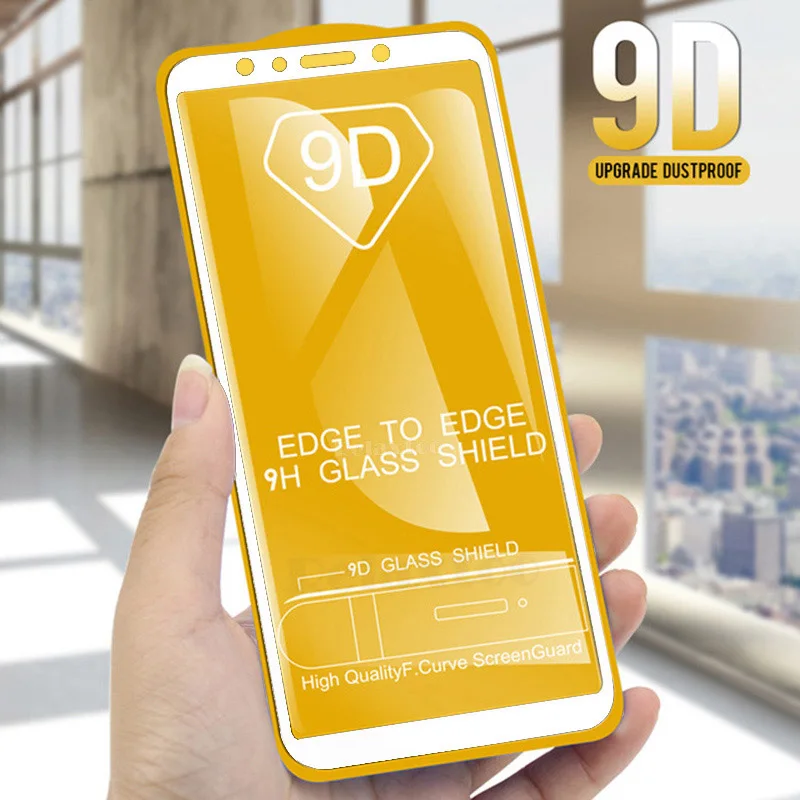 White 9D закаленное стекло для Xiaomi mi A2 Lite a2lite чехол для Xiaomi ksio mi a2 a 2 mi a2 Lite световое защитное стекло 9h - Цвет: White