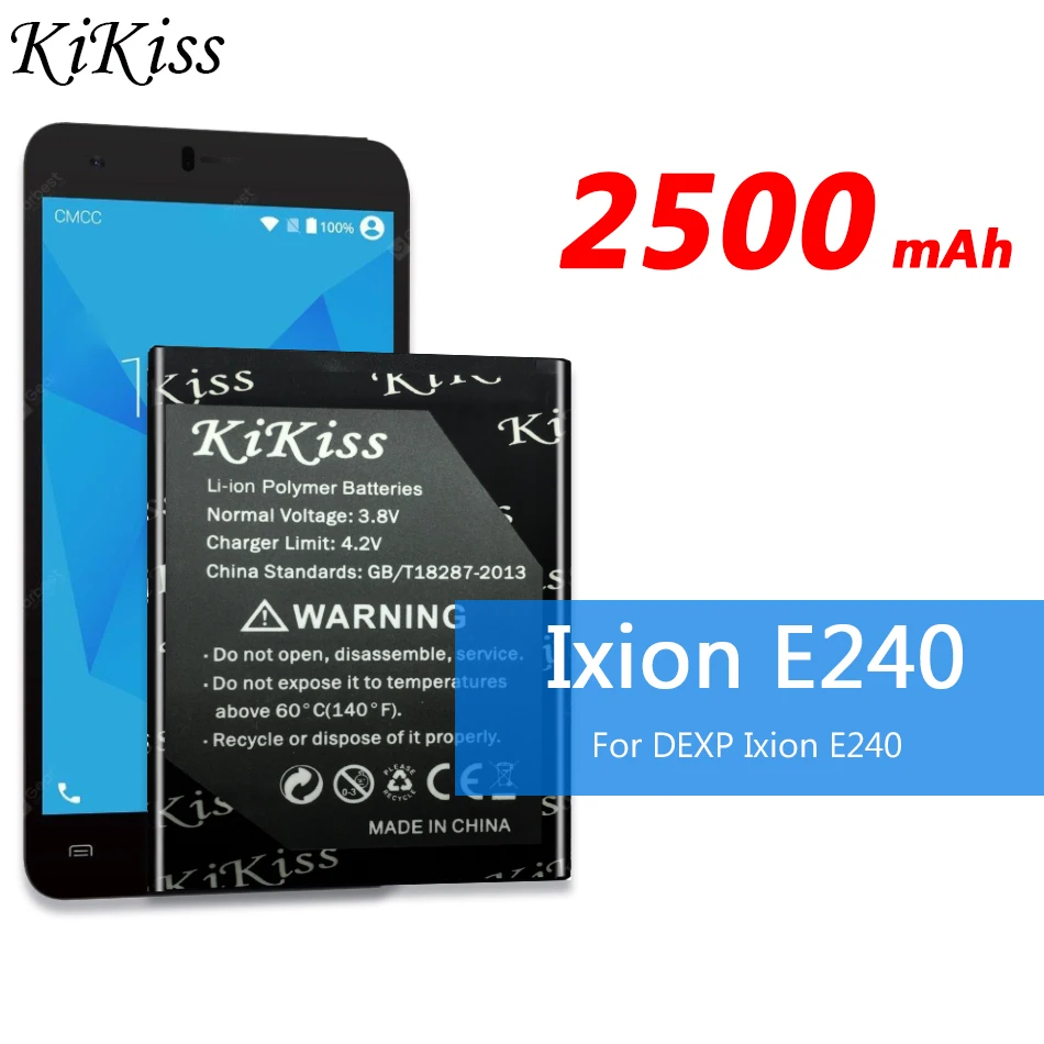 Для DEXP Ixion E240 2500 мАч батарея высокой емкости для DEXP Ixion E240 батарея сотового телефона большой мощности