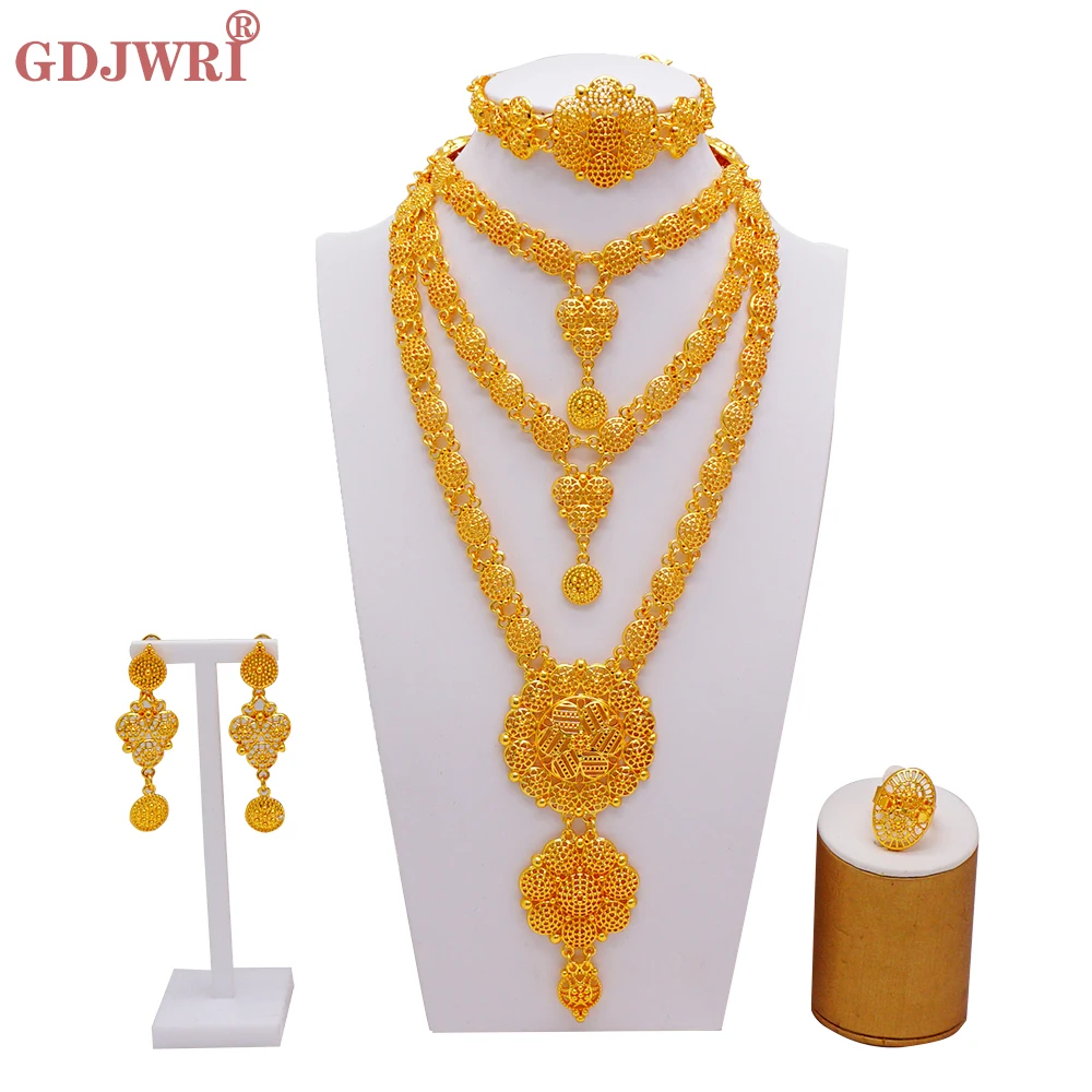 Arabic Dubai Jewelry Set For Women 