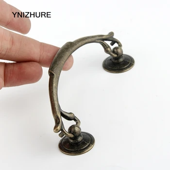 1PC 40120mm Cabinet Door Handle Furniture Knobs Retro Metal Kitchen Drawer Hardware Cupboard