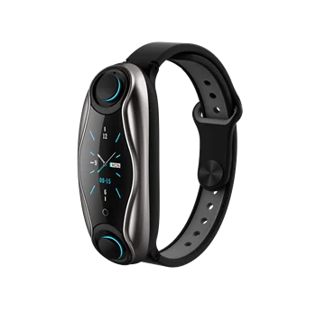 

MIJIAO 2020 New T90 Fitness Bracelet Wireless Bluetooth Earphone 2 In 1 Bluetooth 5.0 Chip IP67 Waterproof Sport Smart Watch