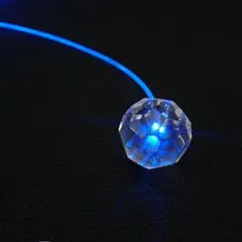 50 шт. 18 мм ананас светодиодный волоконно-оптический Хрустальный Светильник шарик оптоволокно торцевого свечения оптическое Кабельное освещение блеск Пластик PMMA потолок звезда DIY Декор