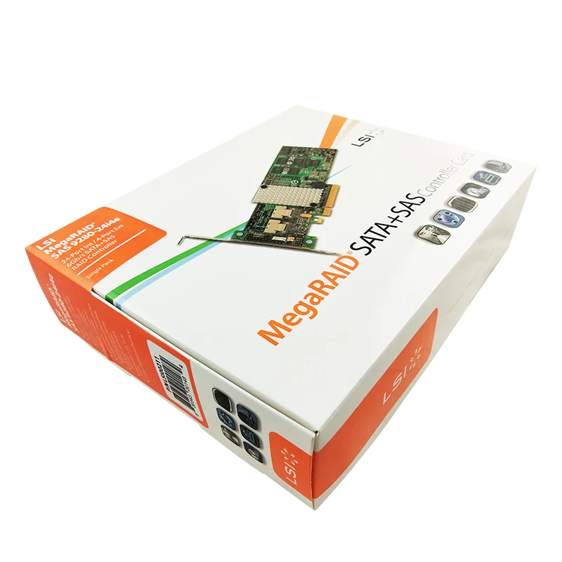 LSI 9280-24I4E LSI00246 SFF8087* 6,8088*1 pcie2.0 X8 6 ГБ sas. sata контроллер RAID0/1/10/5/6, 512M кэш