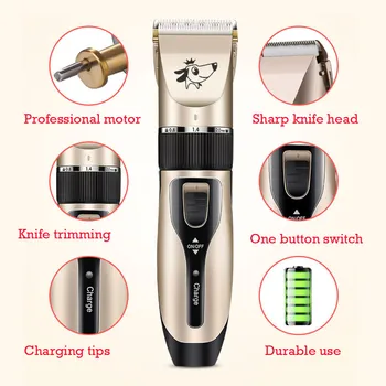 

Pet Haircut Clipper Electrical Pet Professional Grooming Machine usb Rechargeable Shavers Hair Cutter Dog Hair Trimmer #LR2