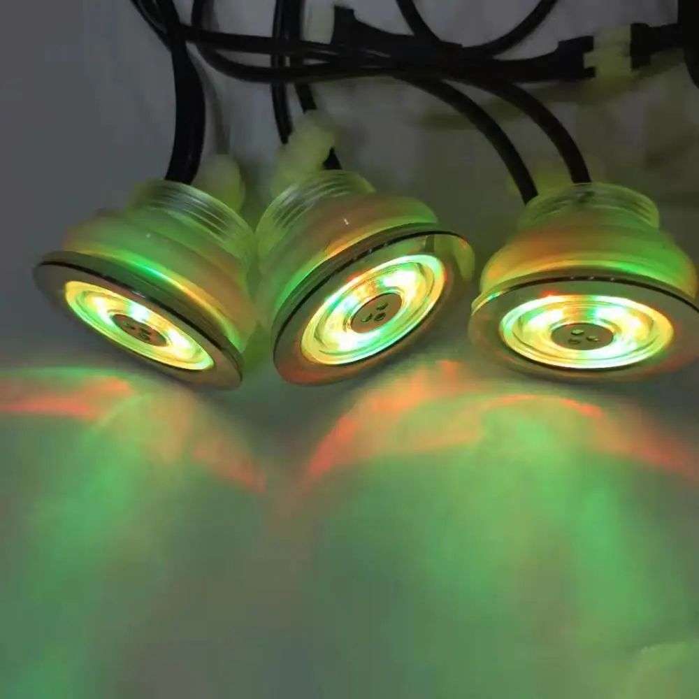 20 шт Встроенный водонепроницаемый RGB светодиодный подводный массаж горячая ванна воздушный струйный светодиодный свет без ручного контроллера света