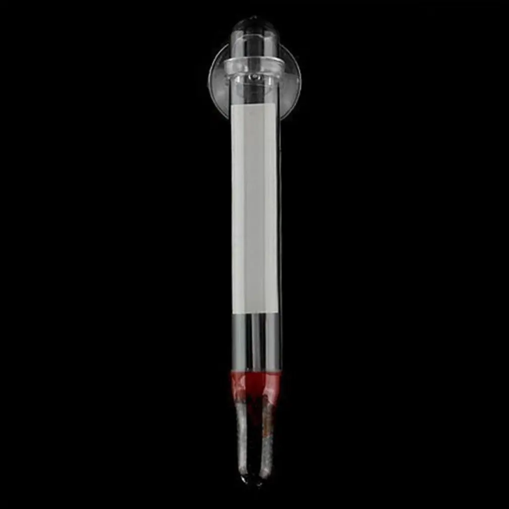 5 шт. ZY-01 мини точный стеклянный измеритель аквариума стеклянный термометр для измерения температуры воды с одной сильной присоской