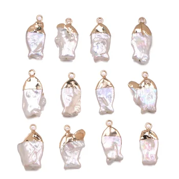 

5PCS Natural Freshwater Pearl Pendants Irregular Pendants For jewelry making DIY Accessories Fit Necklaces Size10x22-13x22mm