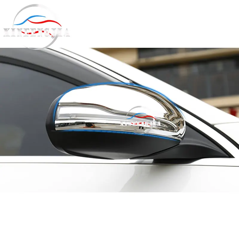 Для Mercedes-Benz C E класса GLC W205 W213 X253 15-19 2 шт хромированное зеркало заднего вида боковое зеркало корпус бокового зеркала украшения