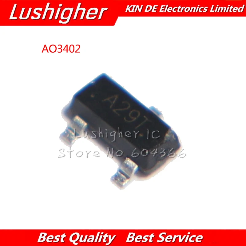 100PCS A29T SOT 23 AO3402 SOT23 SOT MOS FET TransistorTransistors
