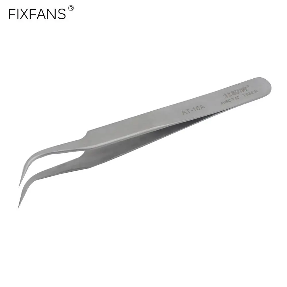 

Fine Pointed Tweezers Precision Stainless Steel Curved Tweezers for Electronics Repair Tools Phone BGA SMD Soldering Tweezers