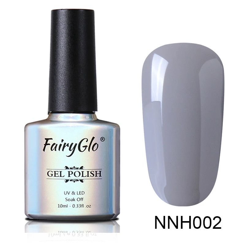 FairyGlo 10 мл телесный Цветной Гель-лак для ногтей Полупостоянный замачивающийся лак для ногтей эмаль маникюрный лак УФ Гель-лак - Цвет: NNH002