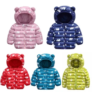 

Children Winter Cotton Jackets for Boys Outerwear Kids Sport jackets for girls Warm Cotton padded Hooded Coat Teenager Clothing
