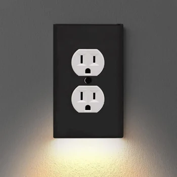 

Wall Outlet Cover with LED Night Lights Electrical Outlet Wall Plate with LED Night Lights for Home Decor P7Ding