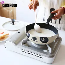 CAKEHOUD 20 см 24 см 26 см панда горшок японский стиль индукционная плита универсальная сковорода антипригарная алюминиевая сковорода камень горшок