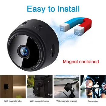 

Camera Camcorder Round A9 WiFi Mini Full HD 1080P Night Vision IP Camera Remote Control Suction Video-Recorder Sports DV
