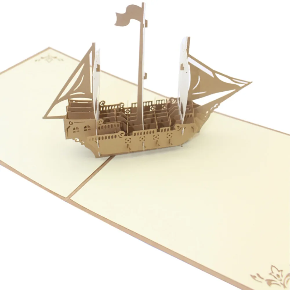 Свадебные пригласительные открытки 3D Китайский дракон поздравление с днем рождения бумажные открытка ручной работы